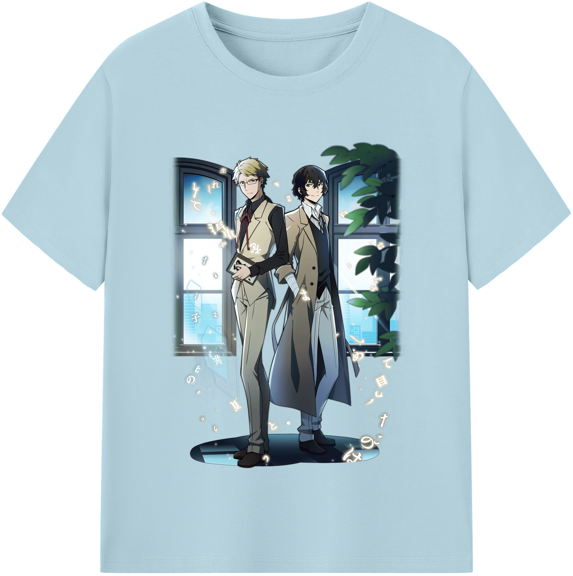 （画像用） 文豪ストレイドッグス Bungo Stray Dogs 綿100％半袖Tシャツ（フロントプリント）